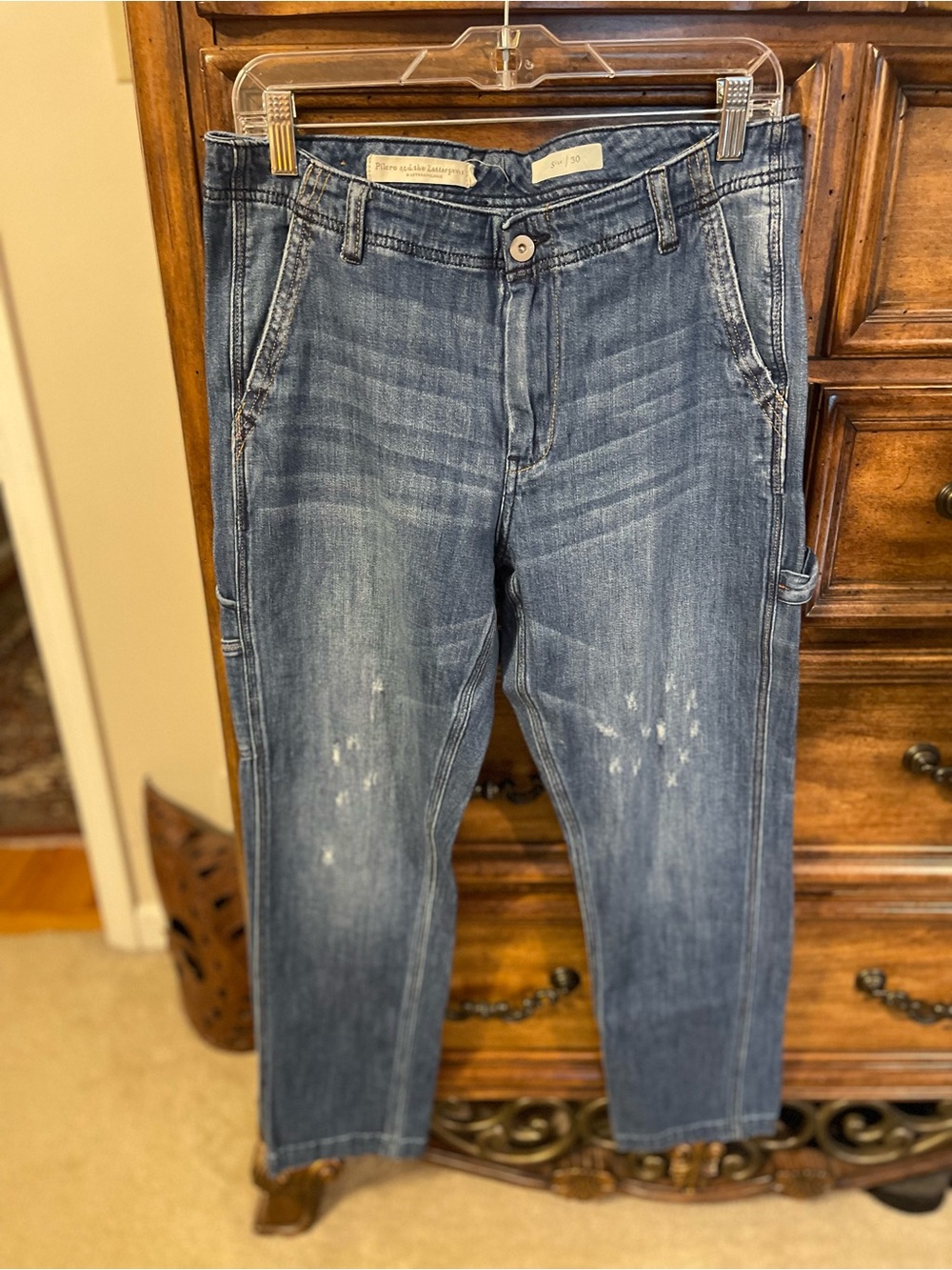 Pilcro and the Letterpress Women's Washed Blue Boyfriend Jeans
